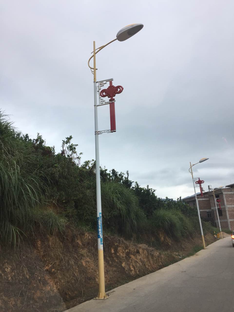 福建漳州48套led中國結(jié)路燈竣工，曬圖啦！